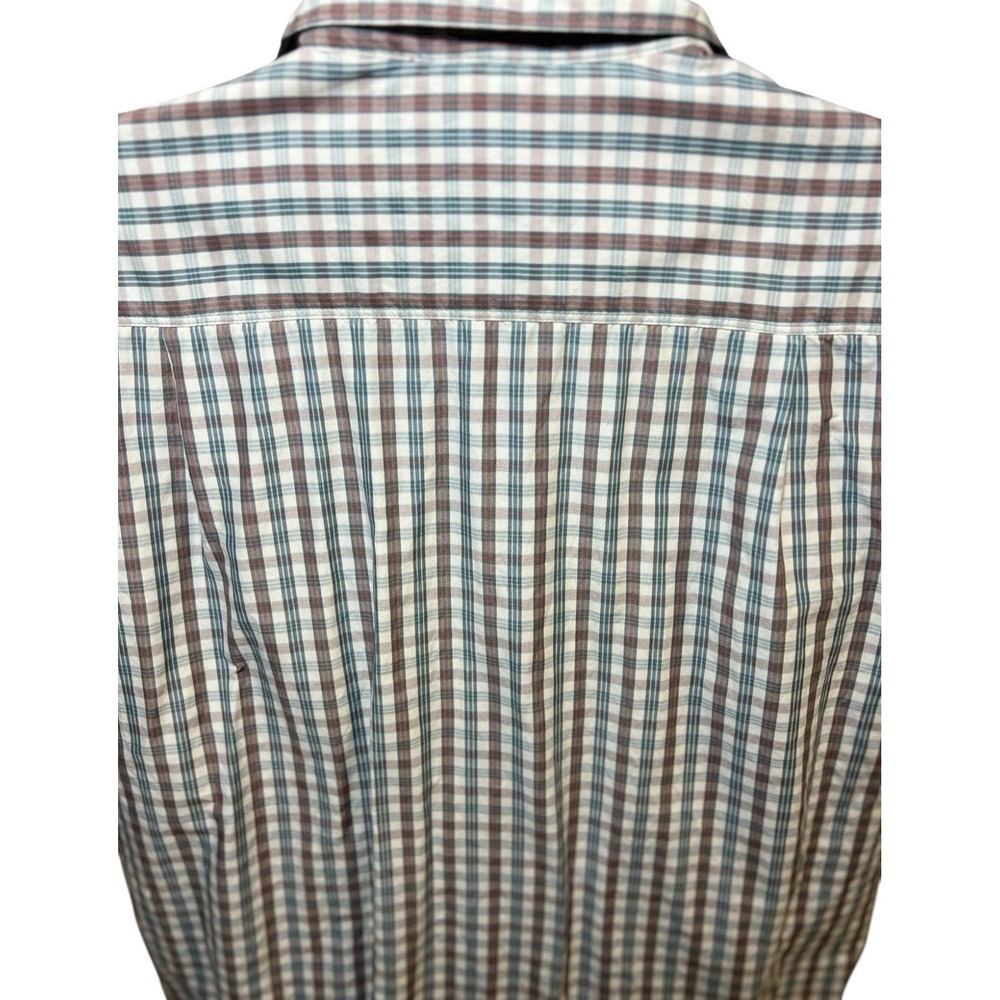 The North Face Shirt Mens Large Plaid Short Sleeve Button Up Shirt Performance - Picture 10 of 11